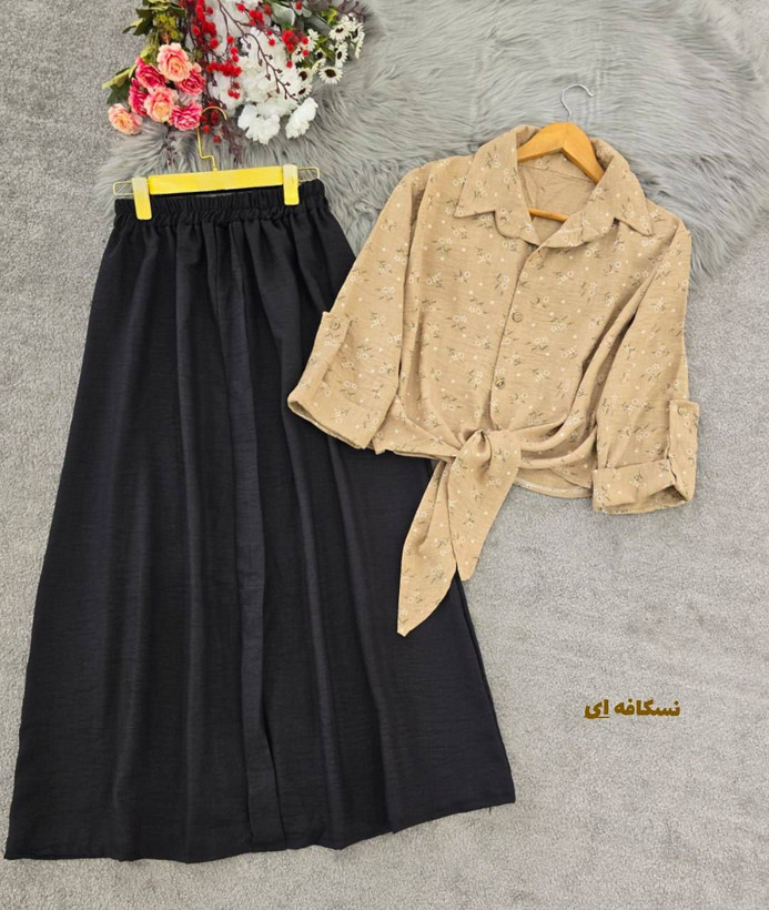 ست شومیز دامن گره ای
