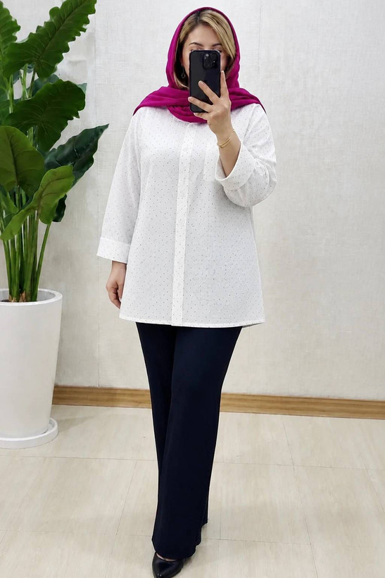 شومیز نگین دار