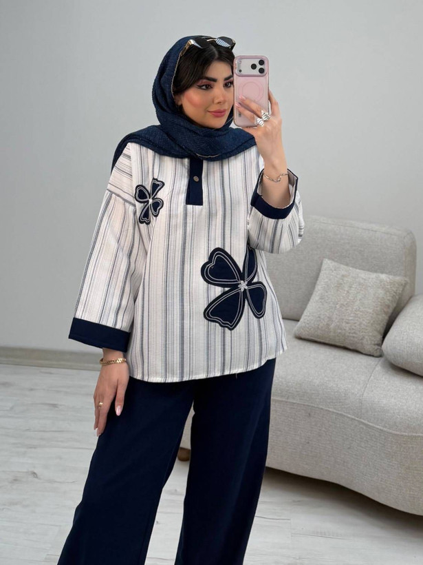 شومیز شلوار گرح گل