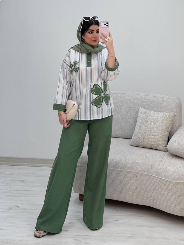 شومیز شلوار گرح گل