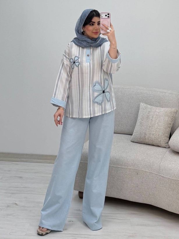 شومیز شلوار گرح گل