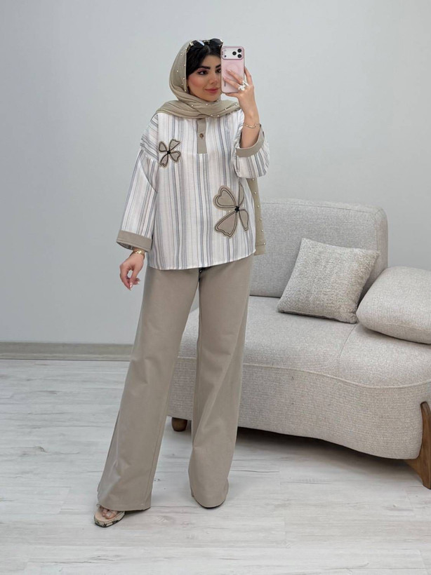 شومیز شلوار گرح گل
