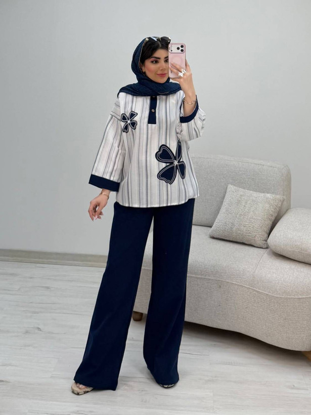 شومیز شلوار گرح گل