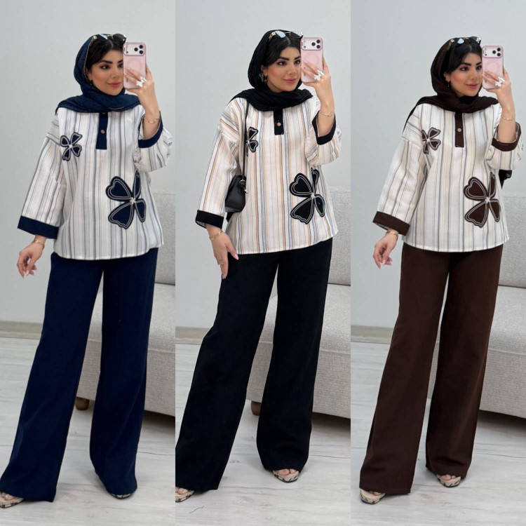 شومیز شلوار گرح گل