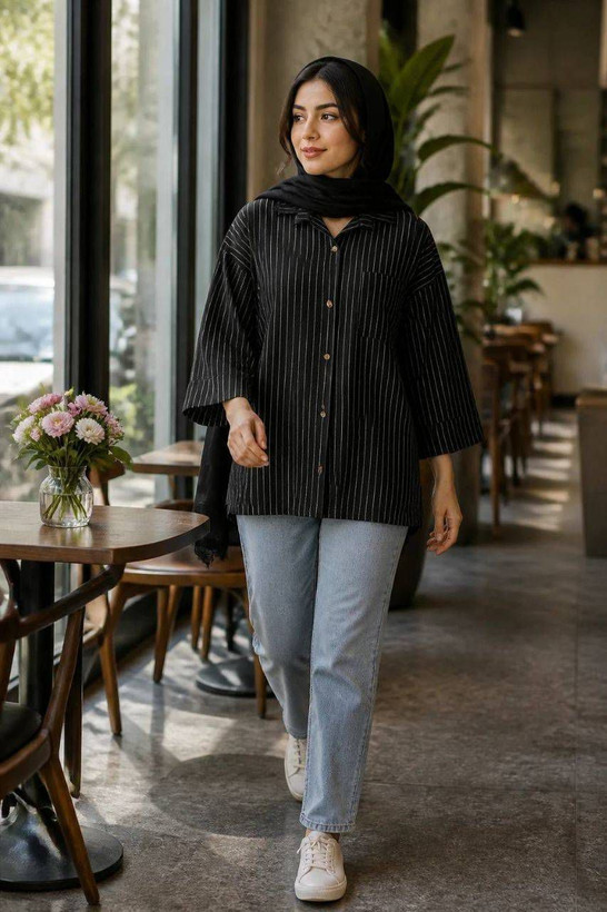 شومیز مانتویی ستاره