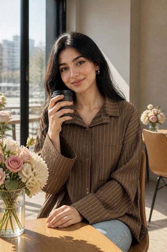 شومیز مانتویی ستاره
