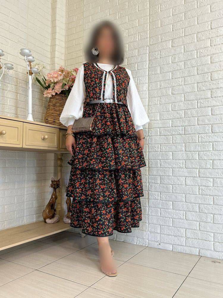 ست شومیز دامن چین چینی