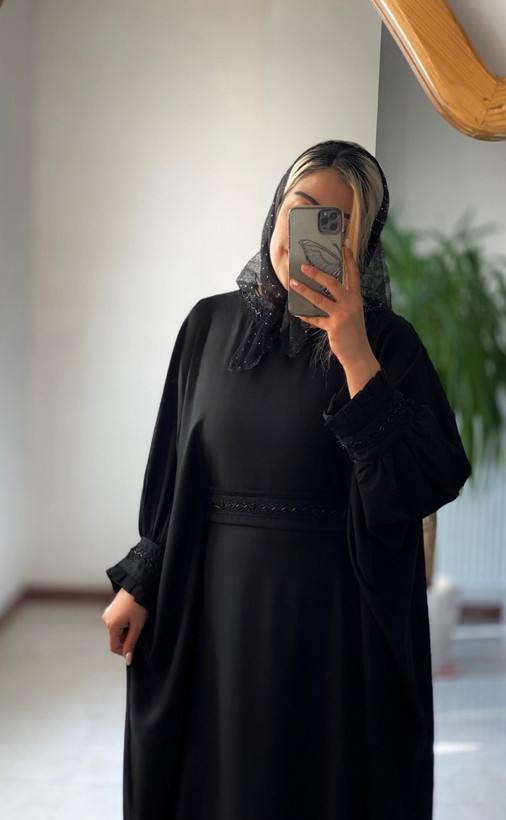 عبایی استین پِلیسه راحیل مجلسی