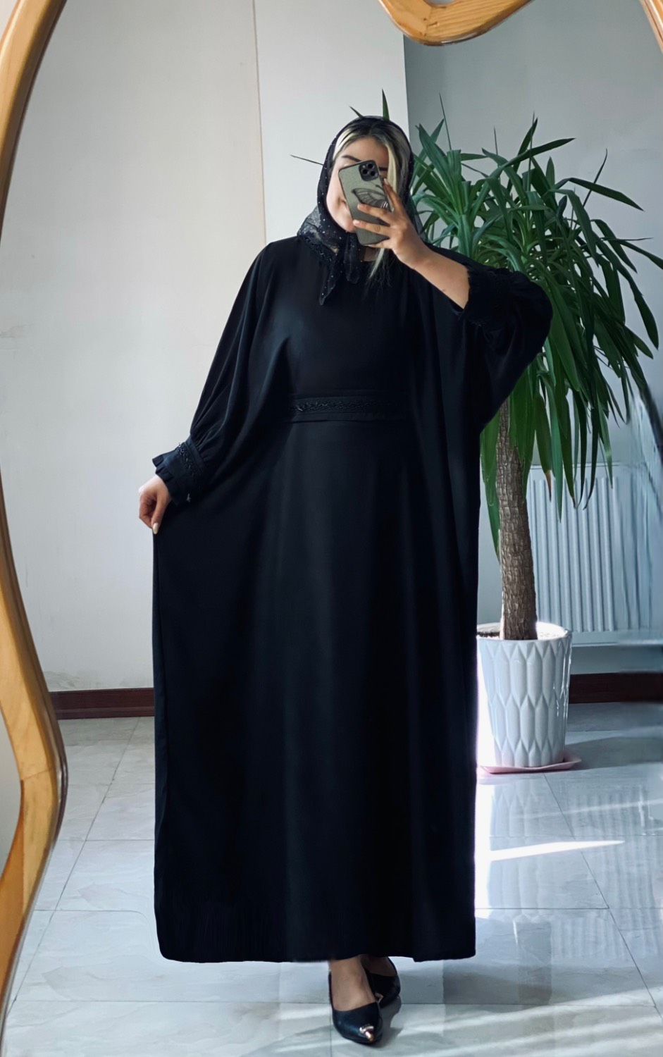 عبایی استین پِلیسه راحیل مجلسی