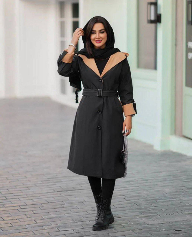 بارانی کلاهدار زنانه